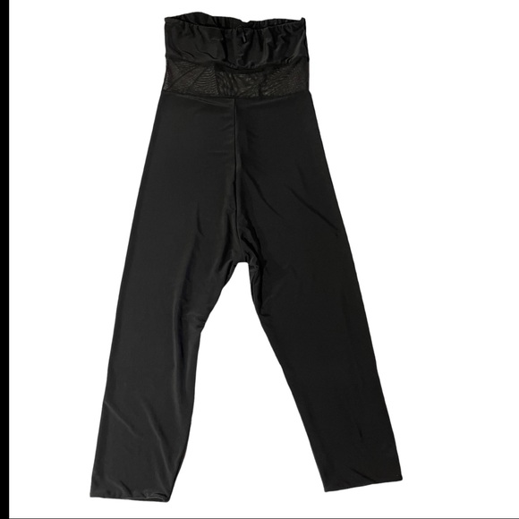 NWOT PRETTYLITTLETHING BREA BLACK MESH BANDEAU UNITARD SIZE 10 (L) - Picture 4 of 7